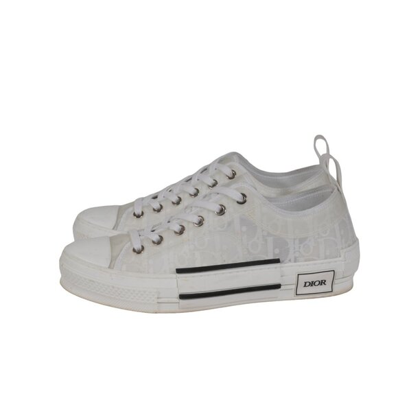 Christian Dior Womens B23 Low Top Sneakers US 5 EU 38 White Oblique Trainers - Picture 4 of 11